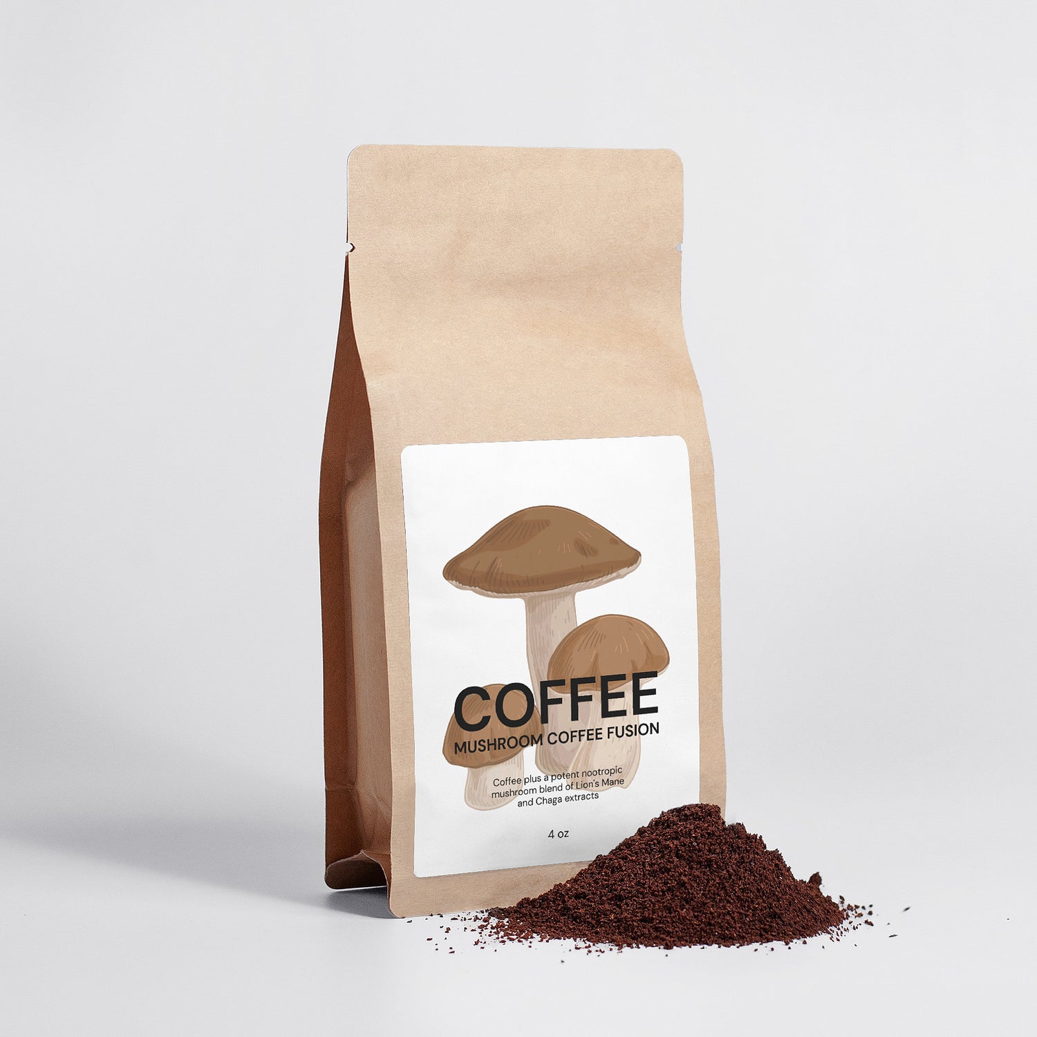 Mushroom Coffee Fusion - Lion’s Mane & Chaga 4oz