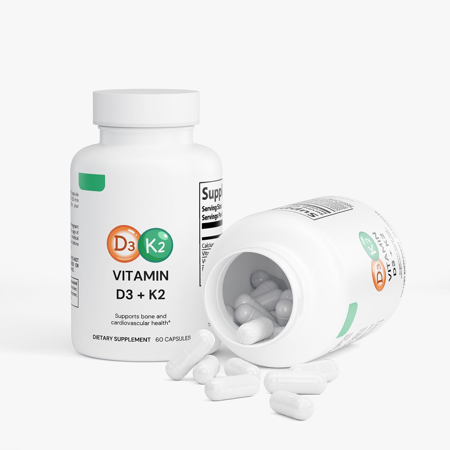 Vitamin D3 and K2