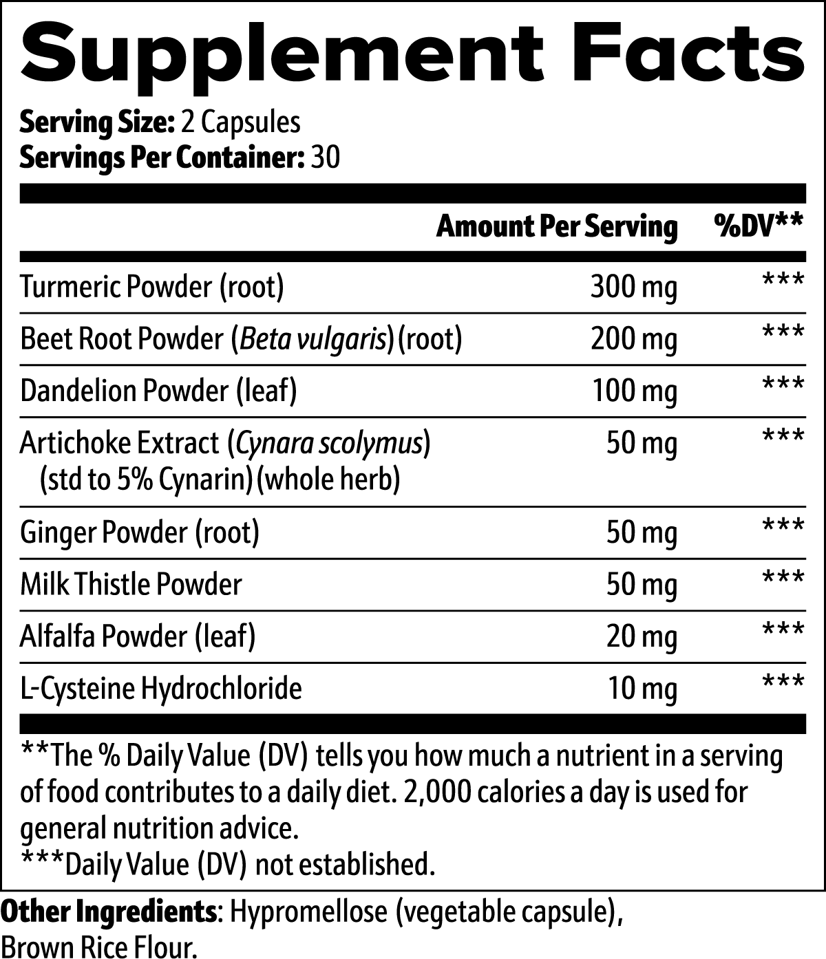 Liver Support with Turmeric and Milk Thistle