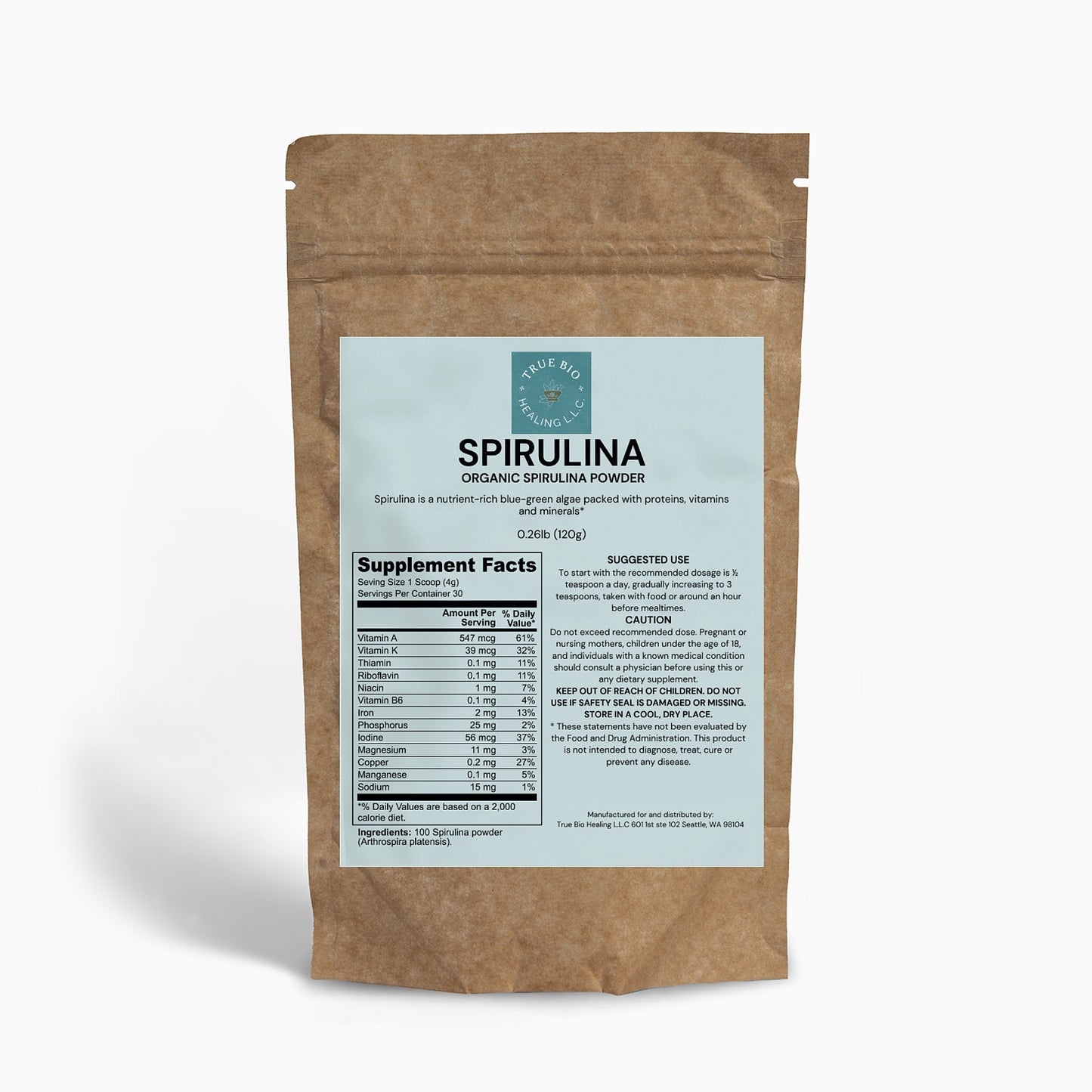 Organic Spirulina Powder DETOX